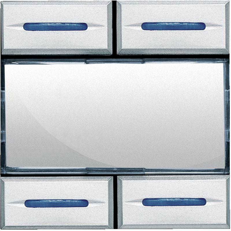 Выключатель сценарный настроен на 4 независ. сценария сохраненных в сценарном блоке арт. F420 Axolute алюм. Leg BTC HC4680