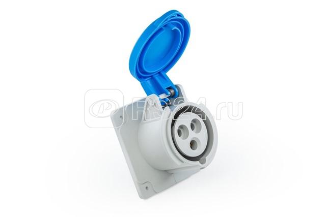 Корпус с гнездом монтаж на перегородке стандарт CEE 3х16А (2P+E) EMAS ECE316V4PM