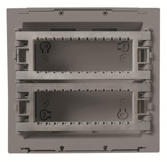 Бокс поста централизации открытого монтажа на 12 модулей (2 ряда) антрацит ABB 2CLA129200T1801
