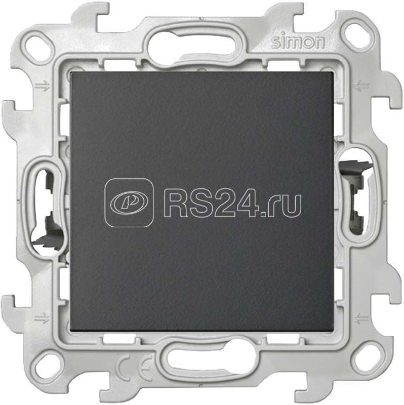 Переключатель 1-кл. 1п 2мод. СП Simon 24 10А IP20 Push&Go механизм графит Simon 2420201-038