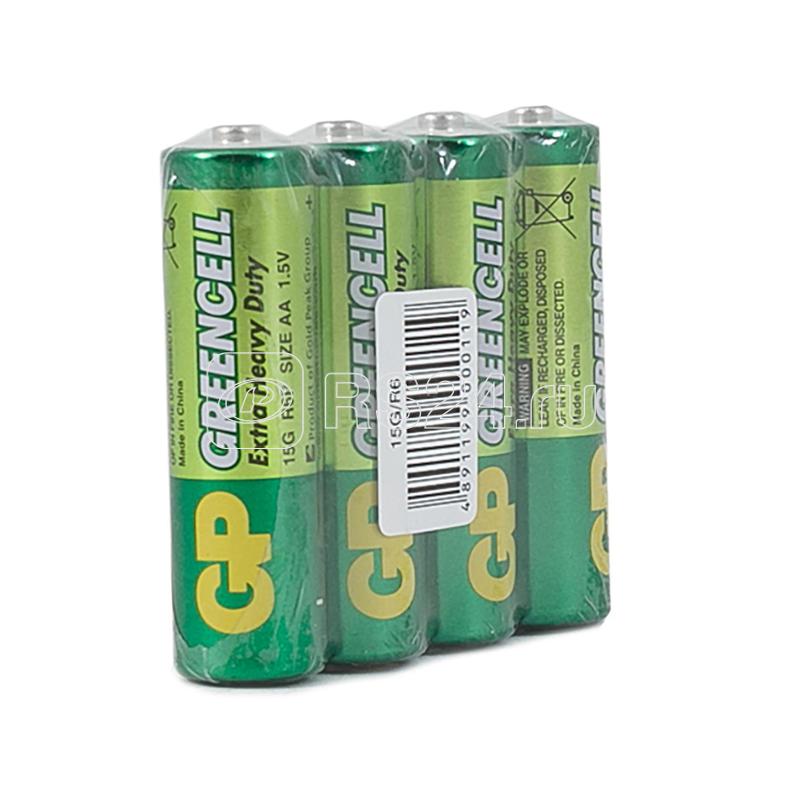 Элемент питания солевой AA/R6 1.5В GreenCell (уп.4шт) GP 2779