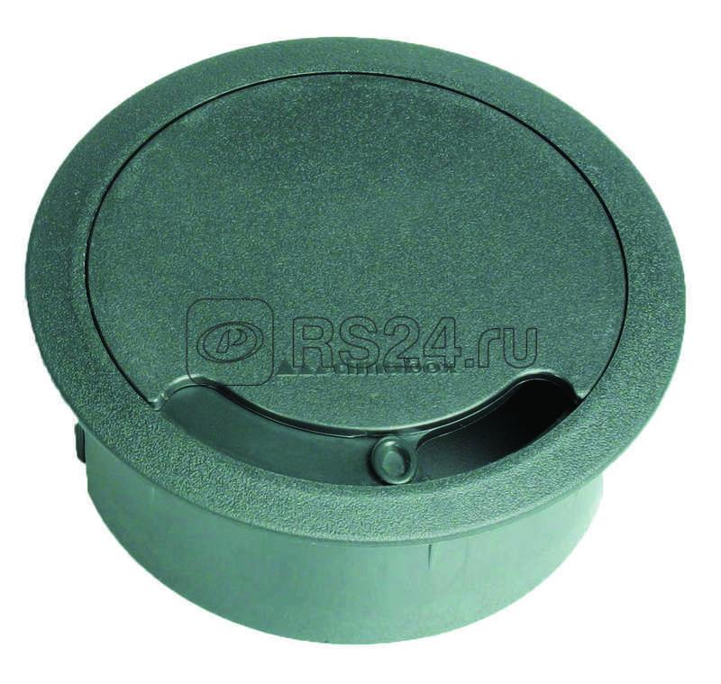 Вывод кабельный для стола или фальшполов d102мм Simon Connect графит TS10-14