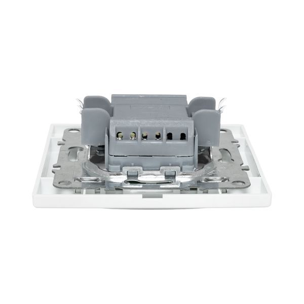 Выключатель 1-кл. СП Минск 10А IP20 бел. Basic EKF ERV10-021-10