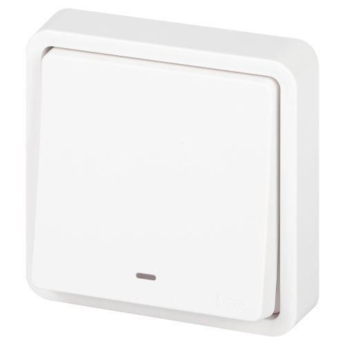 Выключатель Эксперт 11-1522-01 с подсветкой IP55 10АХ-250В СУ бел. Эра Б0063279