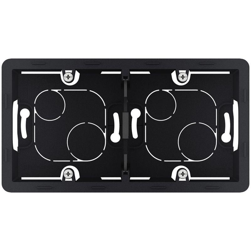 Коробка 2-м ОП Inspiria антрацит IEK 673993