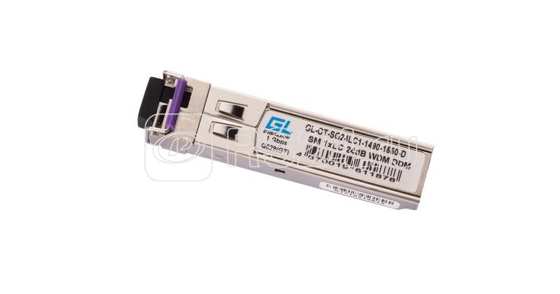 Модуль SFP WDM 1Гбит/с одно волокно SM LC Tx:1490/Rx:1550 нм DDM 24дБ до 80км NIKOMAX GL-OT-SG24LC1-1490-1550-D