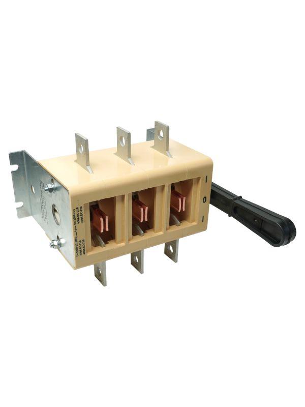 Выключатель-разъединитель ВР32-37 А 70220-00 УХЛ3 400А несъемная боковая рукоятка 3п на два направления IP00 Электротехник ET006532