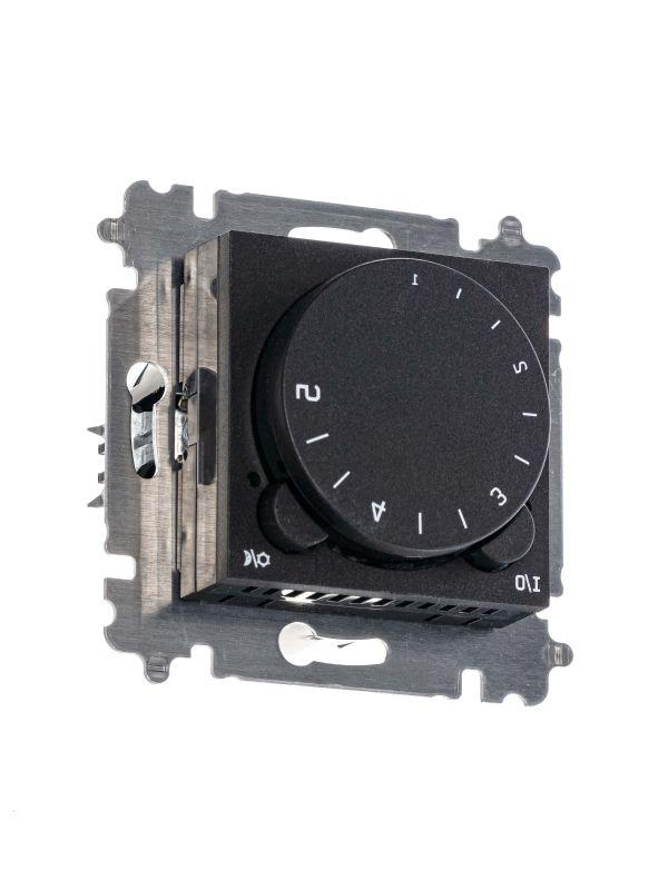 Терморегулятор Levit с поворотной ручкой 16А антрацит/дым. черн. ABB 2CHH920003A6063