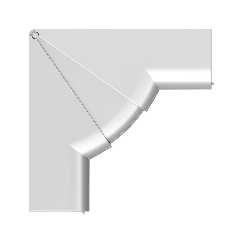 Угол для кабель-канала внутренний изменяемый 70-120град. 90х50 с разделит. сер. метал. DKC 09551G