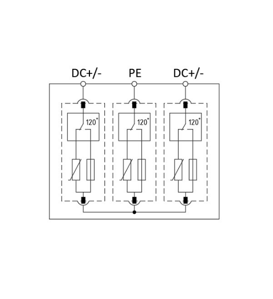 Устройство защиты от импульсных перенапряжений РИФ-Э-I+II 1000DC/6.25-3P Стример 113004