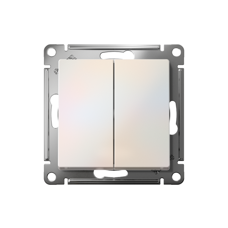 Выключатель 2-кл. СП AtlasDesign 10А IP20 (сх. 5) 10AX механизм жемчуж. SE ATN000451
