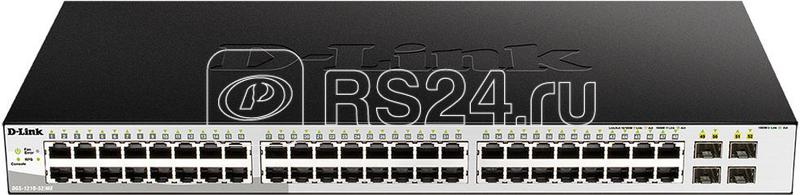 Коммутатор управляемый DGS-1210-52MP/ME/B1A 48G 4SFP 48PoE 370Вт D-Link 1364248