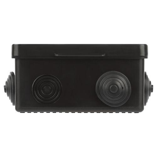 Коробка распаячная ОП 100х100х50мм с гермовводами 8 входов IP54 черн. KOR-100-100-50-8g-B Эра Б0061777