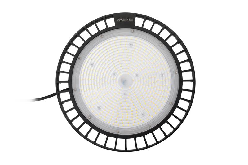 Светильник светодиодный ДСП IB 10 S 200W M 850 BK D353xH117мм 200Вт 5000К IP65 High Bay подвес черн. Русский Свет 16091023051