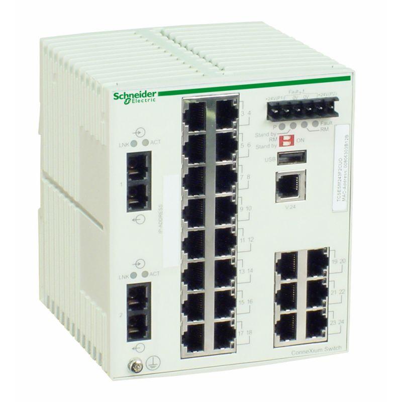 Коммутатор CONNEXIUM (MANAGED) 22TX/2FX SchE TCSESM243F2CU0