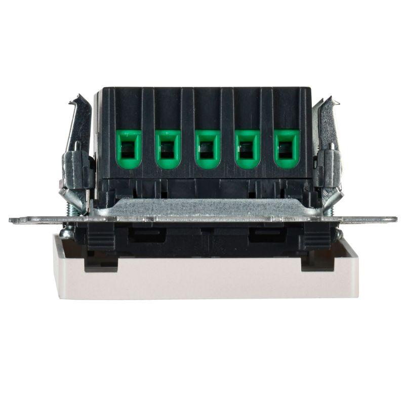 Кнопка звонка BRITE 10А ВС10-1-9-БрЖ для отелей с индик. механизм жемчуж. IEK BR-V14-2-10-K36