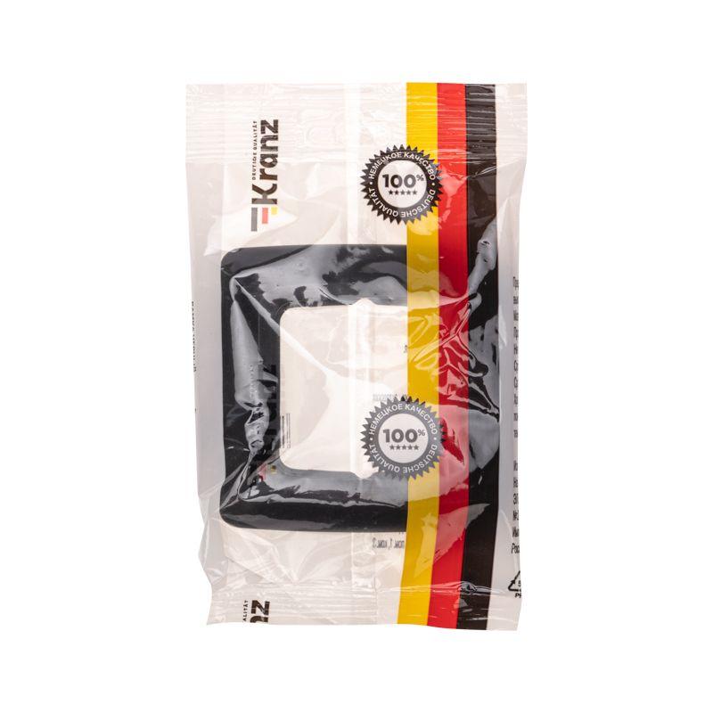 Рамка 1-м DEA горизонт. черн. метал. Kranz KR-78-0345