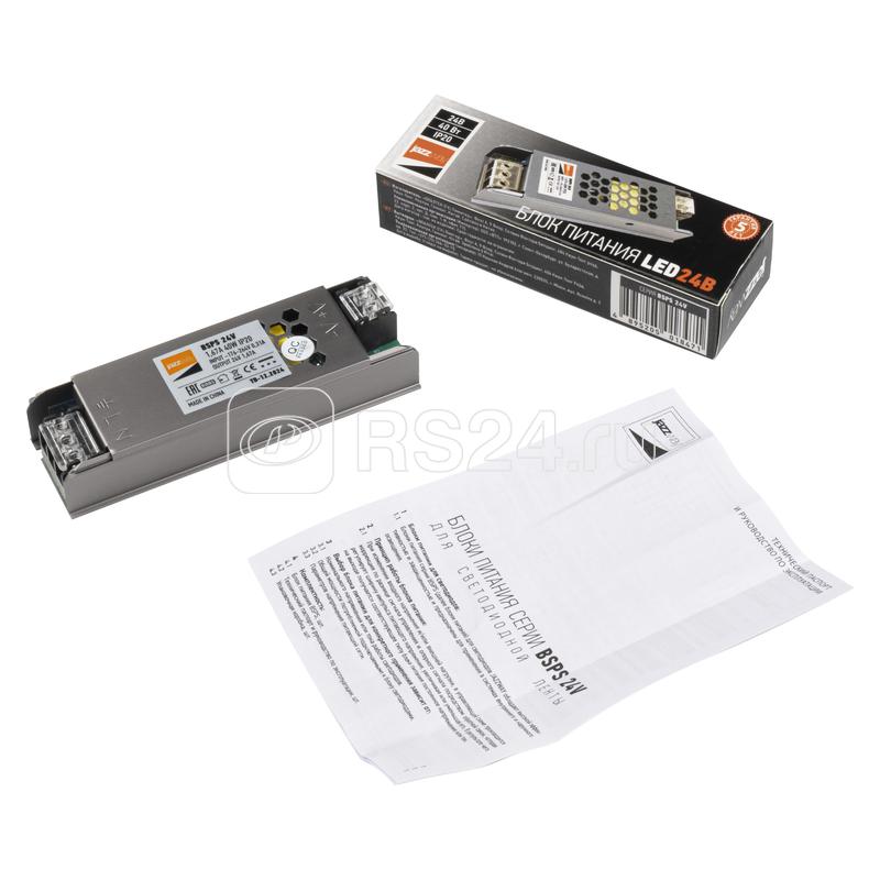 Блок питания для светодиодной ленты 40Вт 1.67А 24В IP20 BSPS метал. Pro JazzWay 5018471