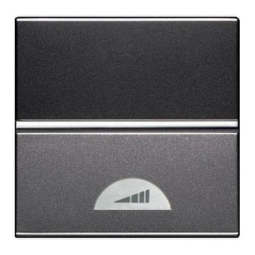 Механизм электрон. клавишного светорег. 40-450Вт 2мод. Zenit антрацит ABB 2CLA226000N1801