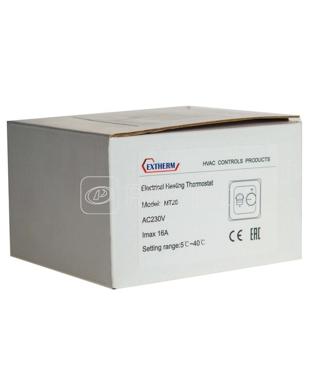 Термостат электронный с механич. управлением бел. Extherm MT26