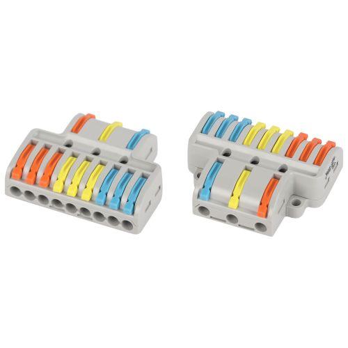 Клемма проходная разветвительная 222-4139 3/9 полюсов 0.08-2.5/4кв.мм с рычагами NO-225-460 (уп.1шт) Эра Б0067974