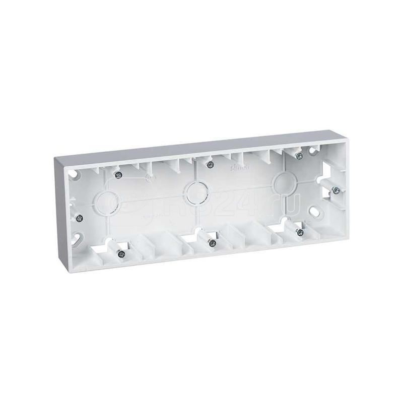 Коробка установочная ОП 3-м Simon15 алюм. 1590753-033 Коробка установочная ОП 3-м Simon15 алюм. 1590753-033