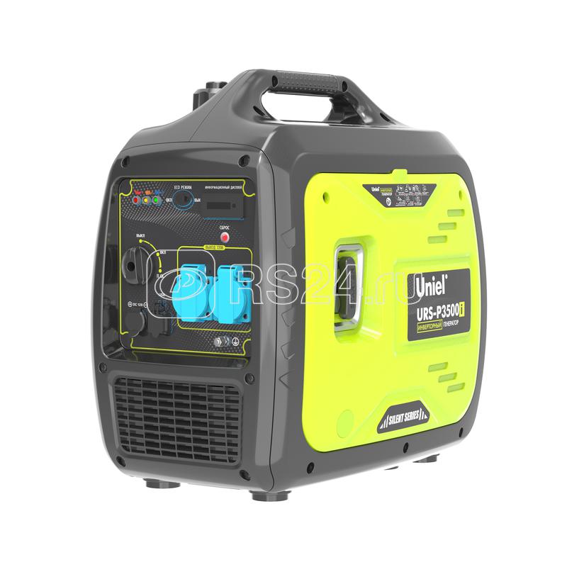 Генератор бензиновый инверторный URS-P3500i 1ф макс. мощность 3.2кВт ручной стартер TM Uniel UL-00012854
