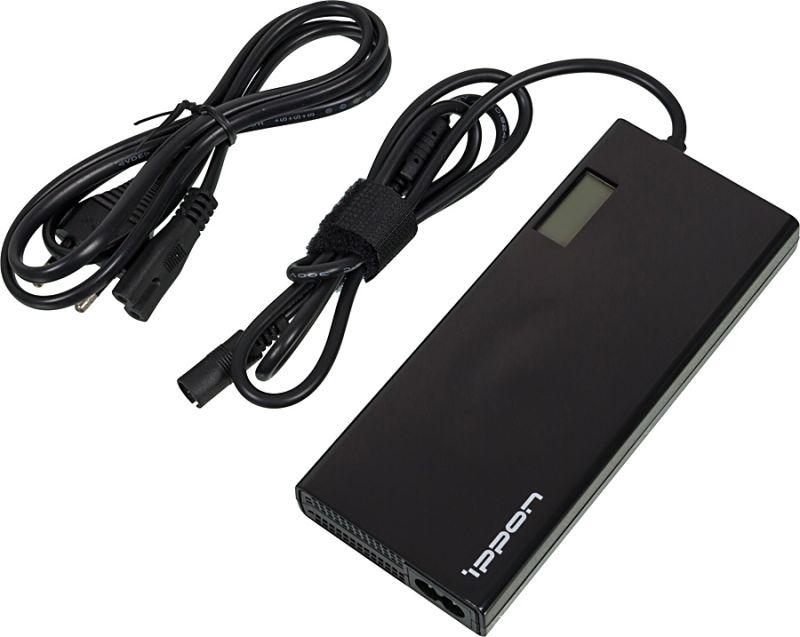 Адаптер питания SD65U автоматич. 65Вт 15-19.5В 11-connectors 3.5А 1А 2.1А от бытовой электросети LСD индикатор BLACK IPPON 705055