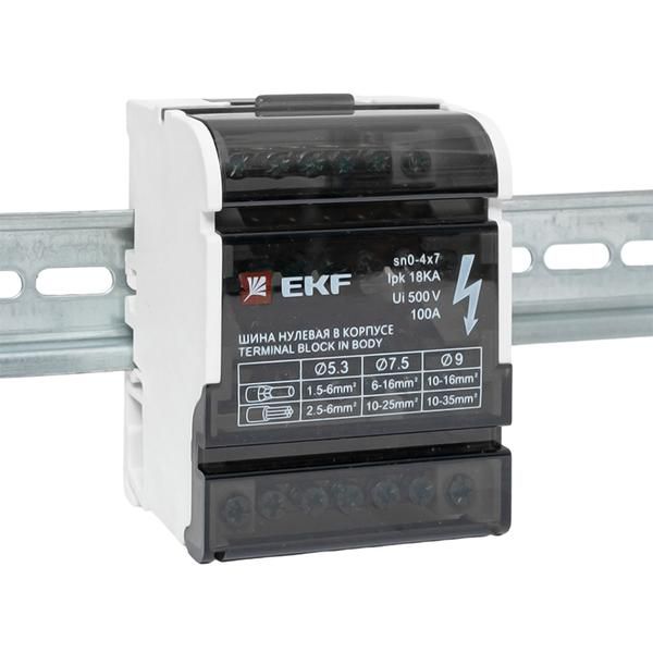 Шина нулевая в корпусе 4х7 EKF sn0-4x7