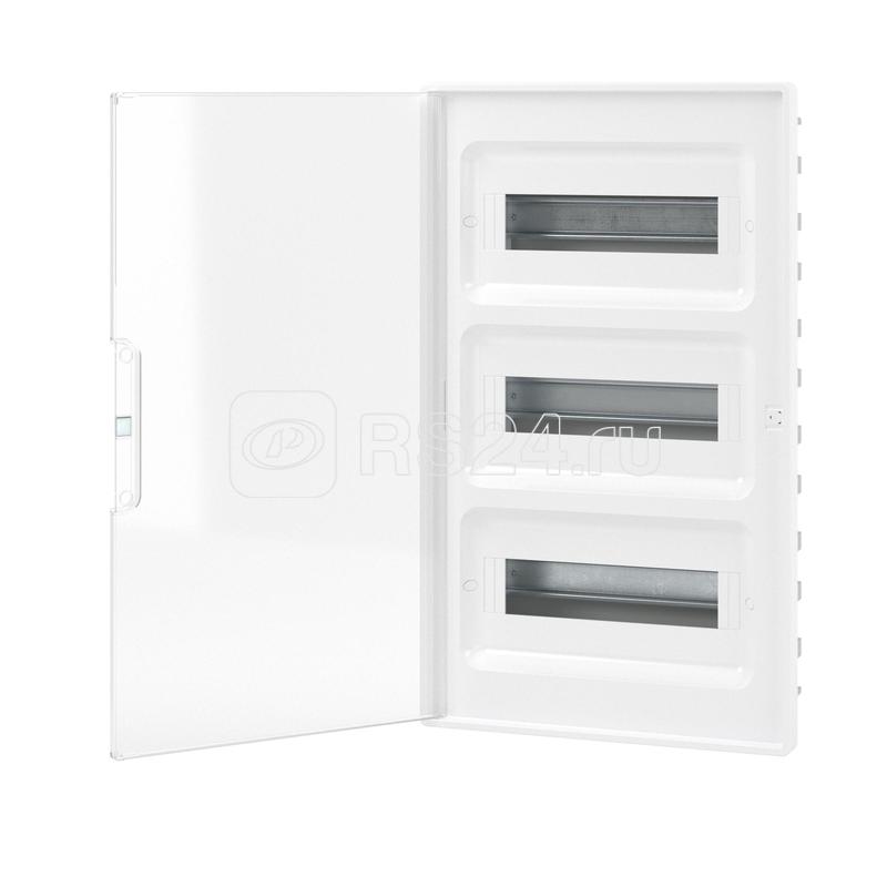 Щиток 36 мод встраиваемый для полых стен FRAME с прозр. дверцей с 4 шинами PEN (2шт на 8 отв. и 2шт на 10 отв.) бел. DKC F36B3WT