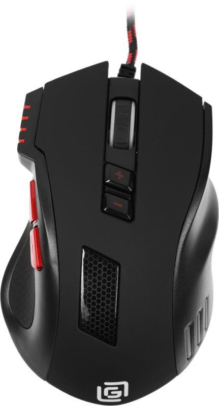 Мышь оптическая 806G (3200dpi) USB (8but) черн./красн. ОКЛИК 1431646