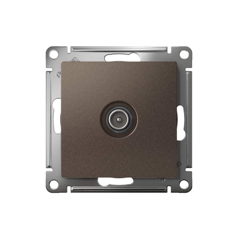 Розетка телевизионная оконечная TV AtlasDesign 1дБ механизм мокко SE ATN000691