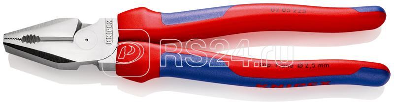 Плоскогубцы комбинированные особой мощности L-225мм хром. Knipex KN-0205225 Плоскогубцы комбинированные особой мощности L-225мм хром. Knipex KN-0205225