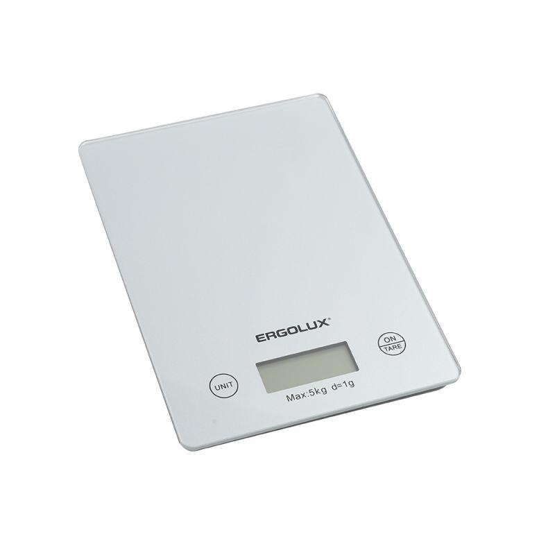 Весы кухонные ELX-SK02-С03 до 5кг 195х142мм сер. Ergolux 13600