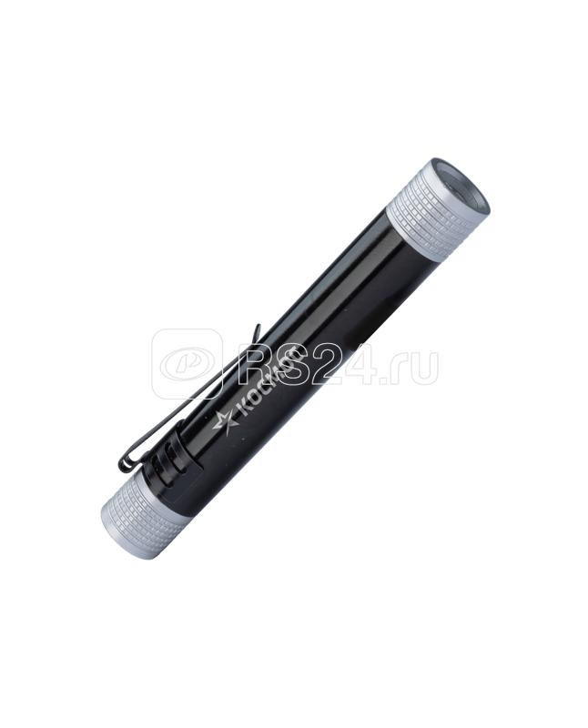 Фонарь ручной 0.5ВтLED 1xAAА корпус алюм. зажим для крепления КОСМОС KOS107B