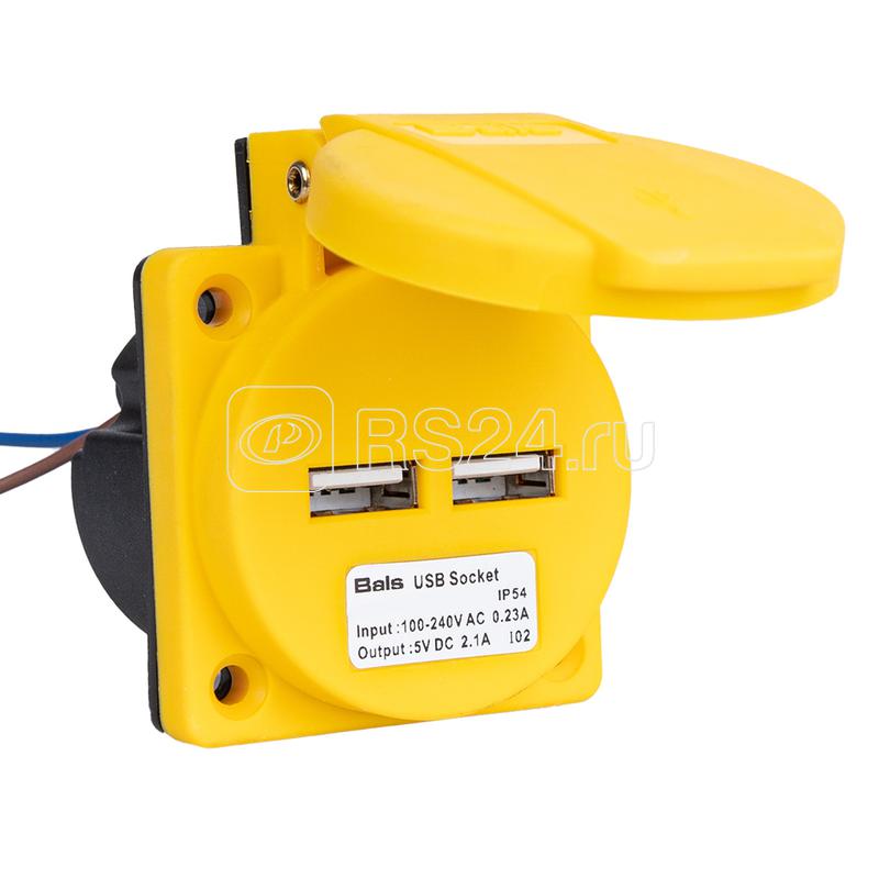 Розетка USB 2-м 2.1А 5В DC Bals 700