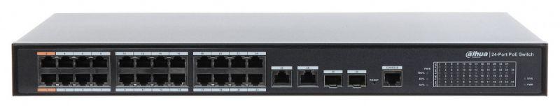Коммутатор управляемый DH-PFS4226-24ET-240 24х100Мбит 2G 22PoE+ 240Вт Dahua 1136489