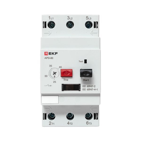 Выключатель автоматический для защиты двигателя АПД-80 25-40А EKF apd80-me-40