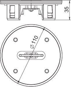 Тубус TUK2 для кассетной рамки (с выемкой для напольного покрытия) d110мм TUK2 G4 OBO 7428142