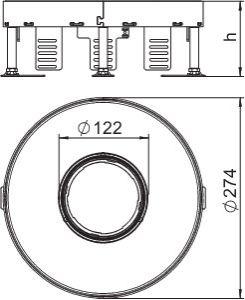 Рамка кассетная усиленная RKFR2 ном. размер 7 SL2 d275мм сталь RKFR2 7 SL2V2 25 OBO 7409468