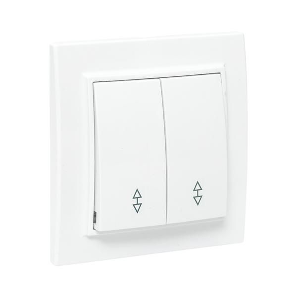 Переключатель проходной 2-кл. СП Минск 10А IP20 бел. Basic EKF ERV10-027-10