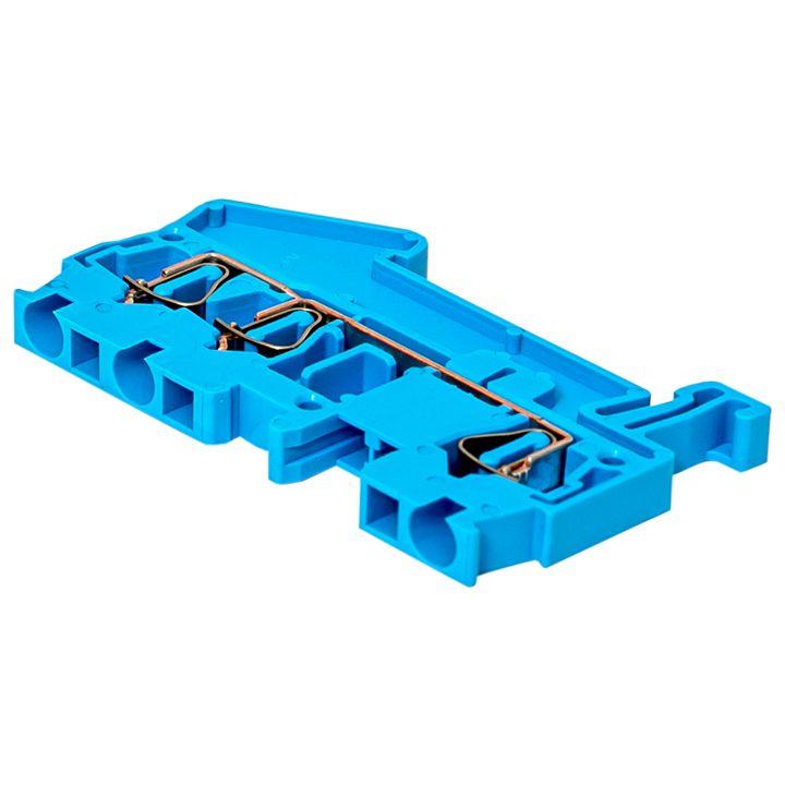 Колодка клеммная ST-2.5 28А 3 вывода пружинная син. EKF plc-jxb-st-2.5-3-blue
