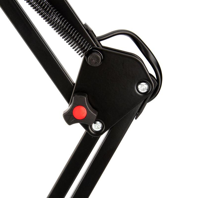 Светильник настольный "Акцент" 60Вт E27 на метал. стойке винтов. зажим антрацит Rexant 603-1008