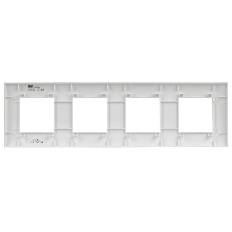 Рамка 4-м SKANDY SK-F04W арктич. бел. IEK SK-M42-K01