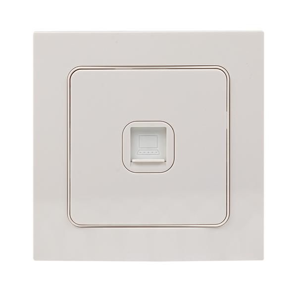 Розетка компьютерная 1-м Стокгольм RJ45 механизм бел. PROxima EKF EYK01-035-10