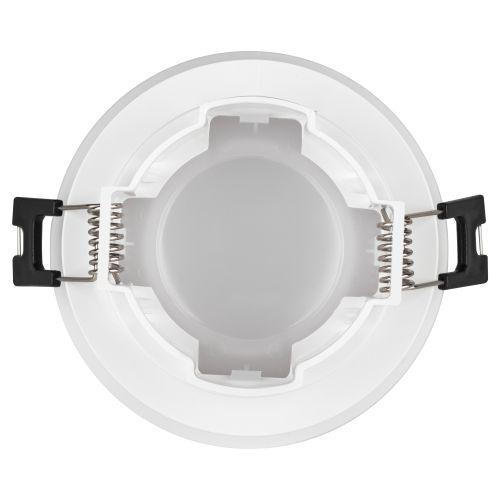 Светильник встраиваемый декоративный KL94 WH MR16/GU5.3 бел. пластик. Эра Б0054378