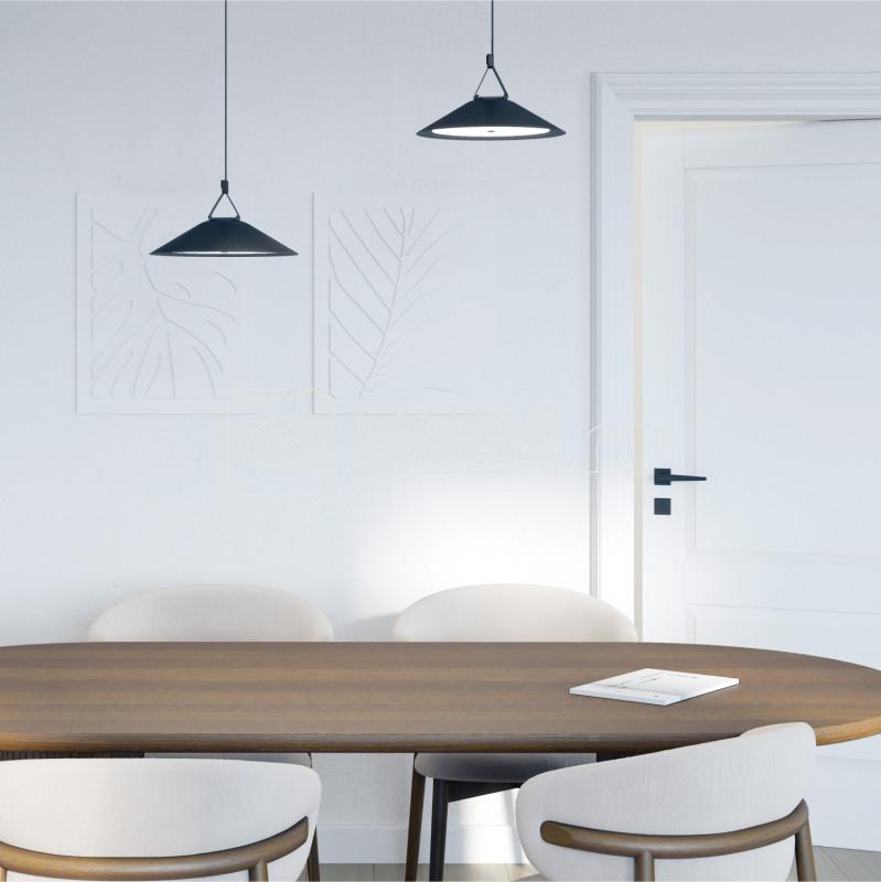 Светильник для трека-ремня Belty Flow 20Вт 4000К IP20 48В DC 300х71мм RA90 120град. со светодиодом алюм. черн. DENKIRS 723159