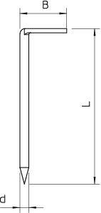 Гвоздь-скоба 3.4х80 1101 OBO 3341801