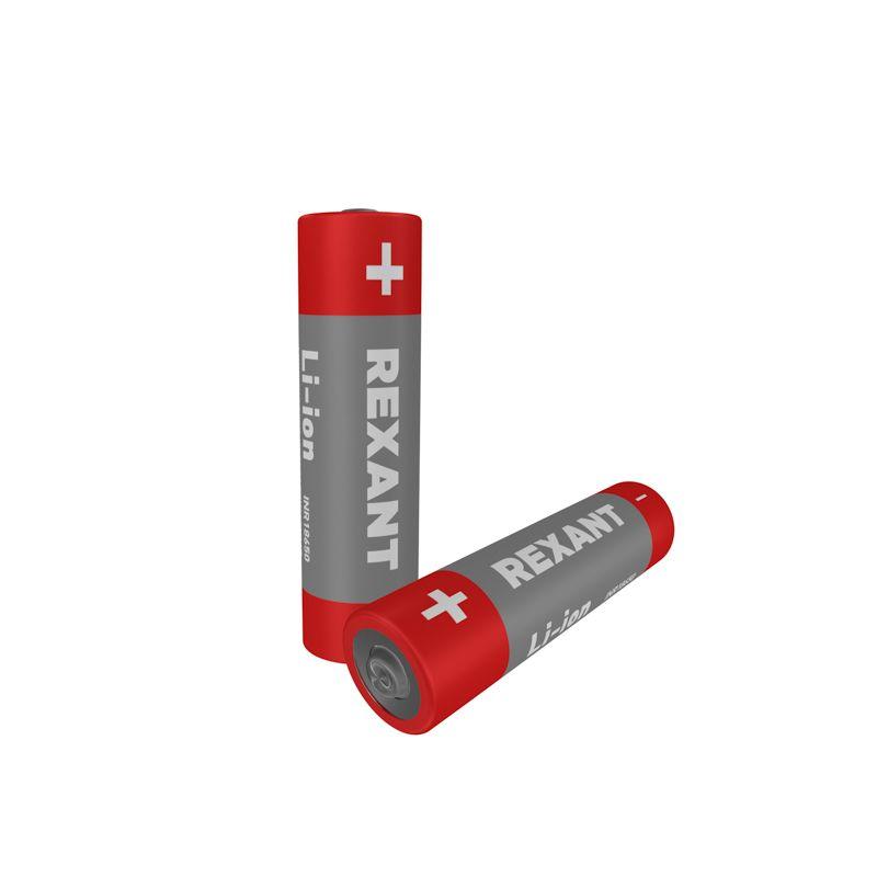Аккумулятор Li-ion 18650 с защитой 3.7В 2800мА.ч (блист.) Rexant 30-2030-05