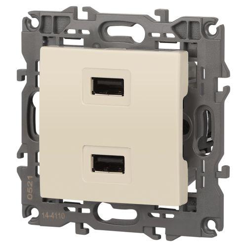 Устройство зарядное USB 14-4110-02 5В-2100мА Elegance сл. кость ЭРА Б0034359